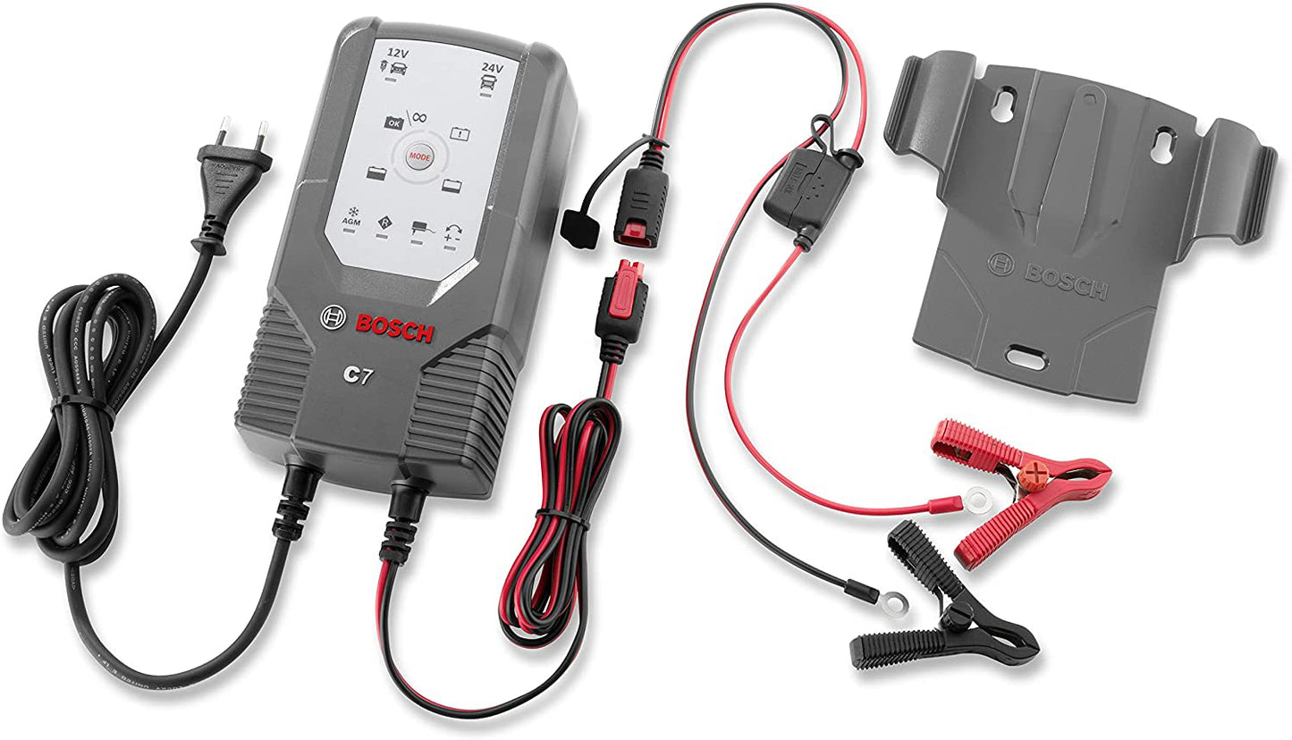 Bosch C7 12/24-Volt 6-Mode Battery Charger and Maintainer