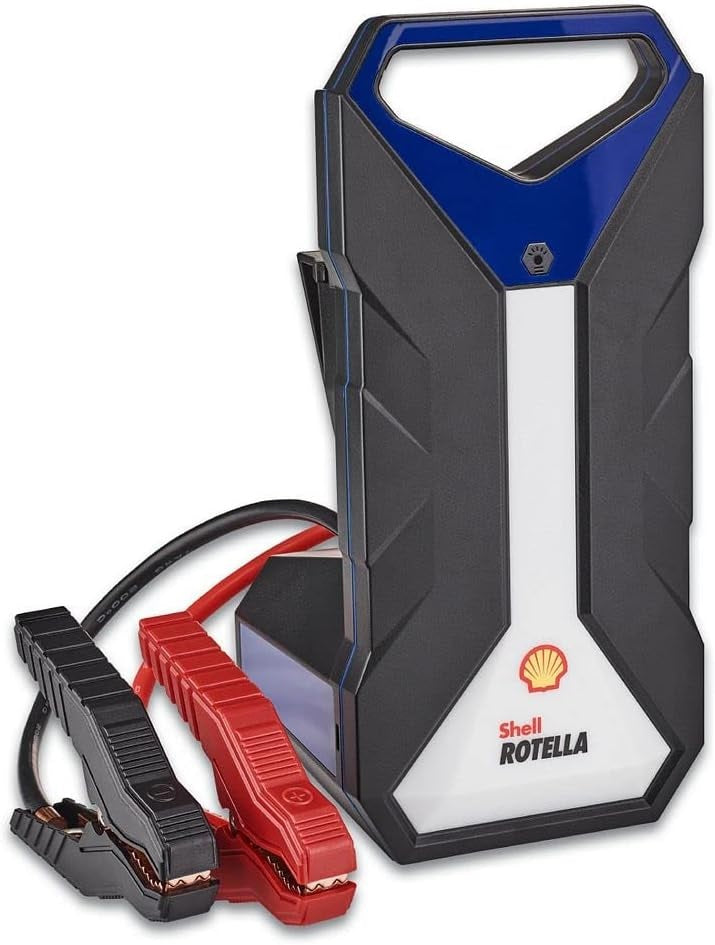 Shell SH924 2000A 12V Portable Lithium Jump Starter for 11-Liter Gasoline and 8-Liter Diesel Engines