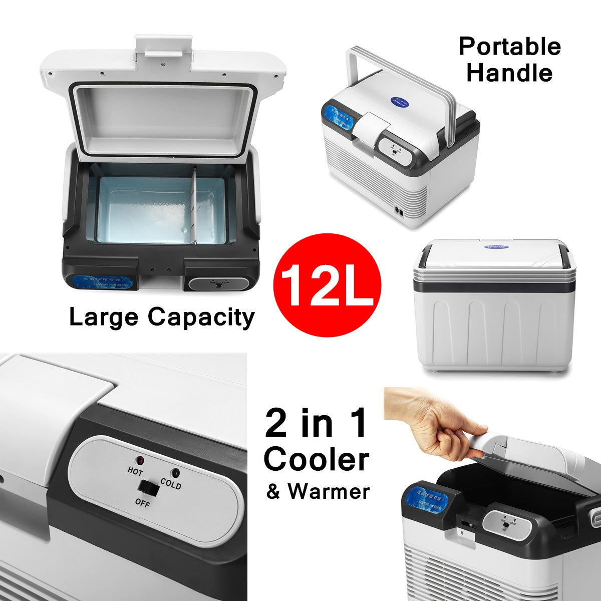 12L Cooling & Warming Car Refrigerator