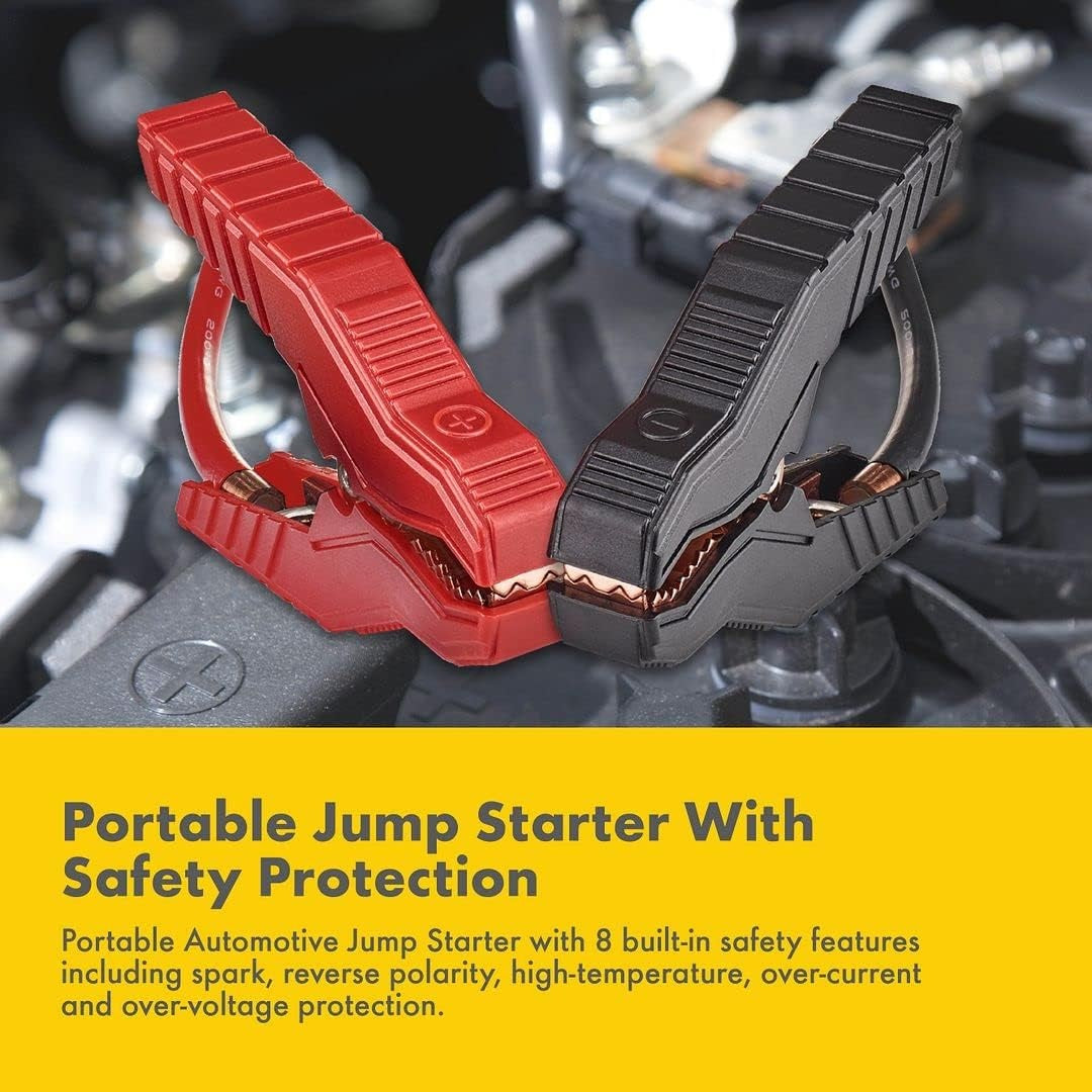 Shell SH924 2000A 12V Portable Lithium Jump Starter for 11-Liter Gasoline and 8-Liter Diesel Engines