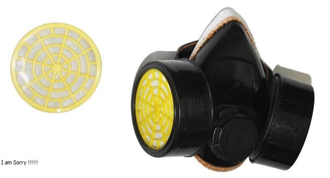 تنفس قناع الغبار مع مرشح خرطوشة واحدة