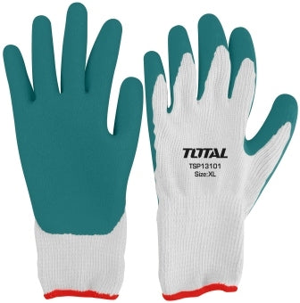 TOTAL Latex / Cotton Gloves - 10 (XL)