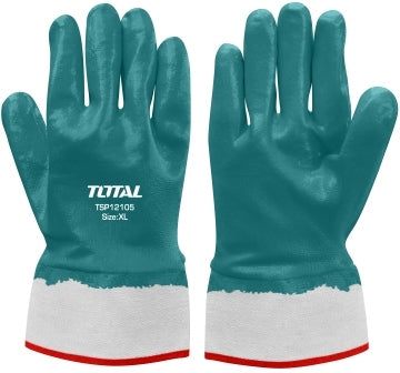 إجمالي قفازات عمل النتريل - 10 (XL)