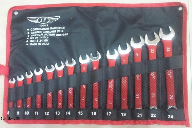 JTW Spanner Set Combo Ellep.Ptrn.w/SftGrp - 14Pcs