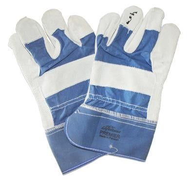 Leather Working Gloves Grade A Blue