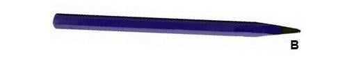 JTW Pointed Iron Cold Chisel - 10"