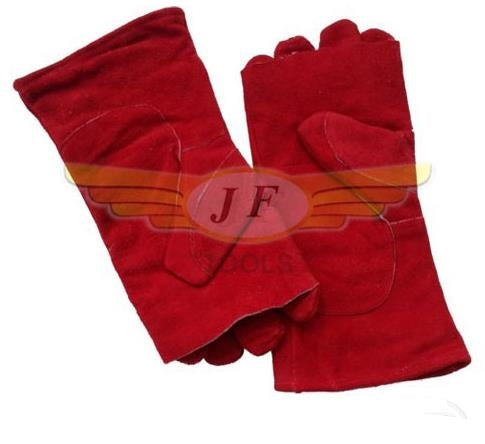 Leather Working Gloves Grade A Red