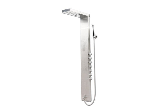 MILANO/FLORENCE STAINLESS STEEL SHOWER PANEL