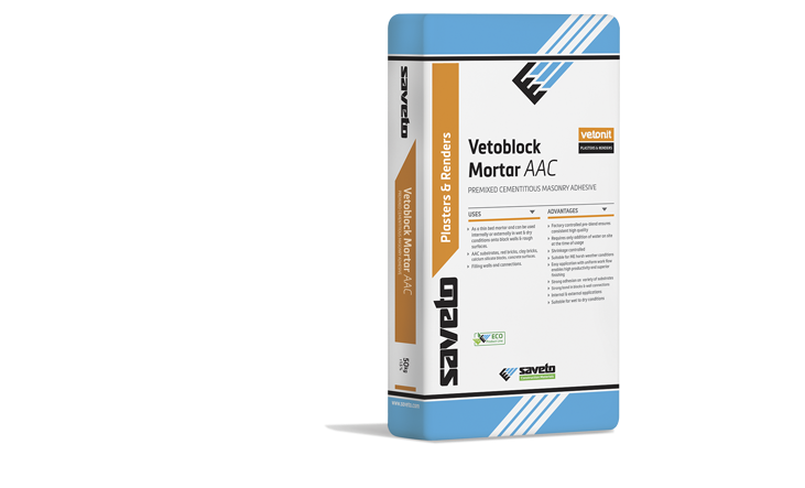 Vetoblock Mortar aac- Gray 25kg