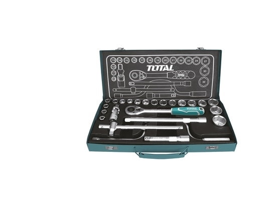 TOTAL Socket Set 1/2"Dr. - 24Pcs