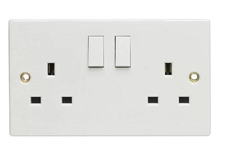 Double Gang Power Socket 13 Amp