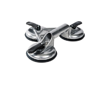 Glass Suction Lifter 3 Cup H/D Silver