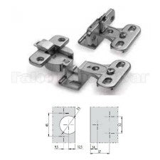 GTV Overlay Door Hinge 270°, Corner Hinge