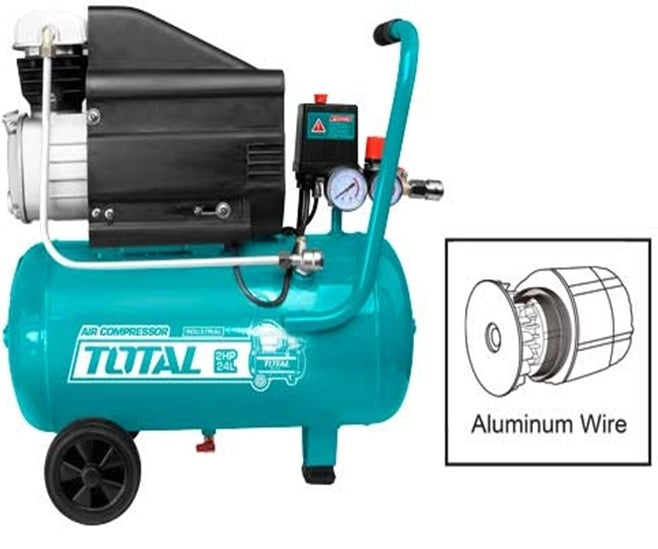 إجمالي ضاغط الهواء ث/hndl.whl.bseft - 24L (6.3gal)