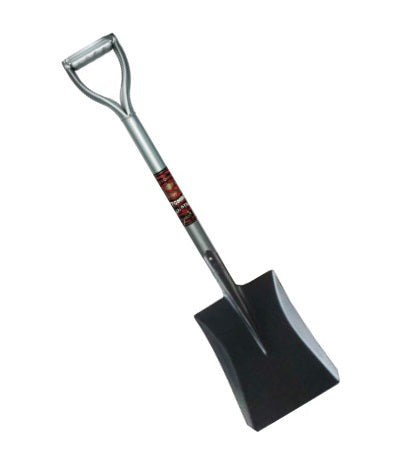 TOMBO Shovel Square Point with Straight Steel Pipe Handle
