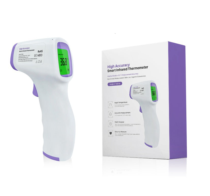 High Accuracy Non-Contact Infrared Thermometer with Batteries
