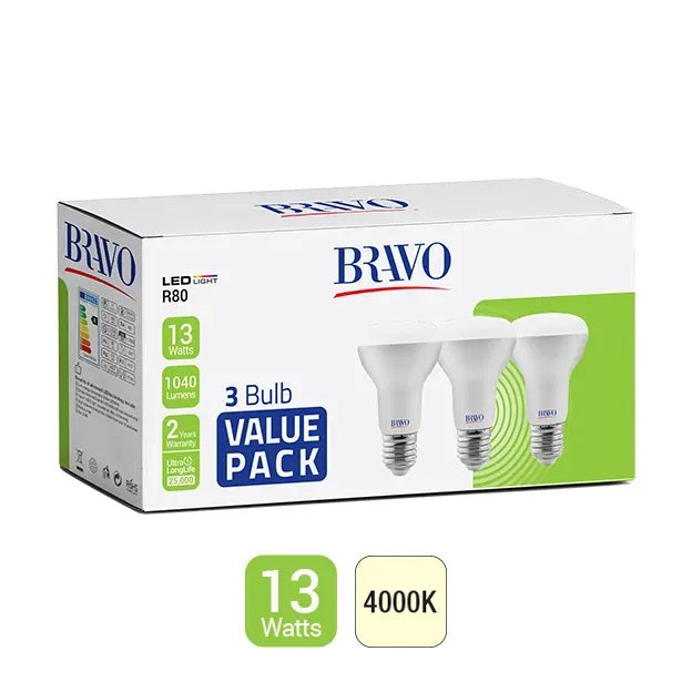 مجموعة حزمة الترويجي من 3pcs مصباح R80-13W