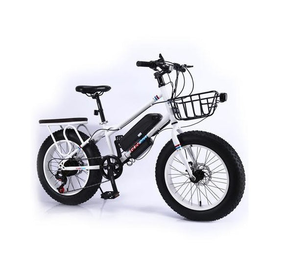 CRONY 22" The Fire Spirit Bird Electric Bicycle Outdoor Desert Riding Electric Bicycle | White