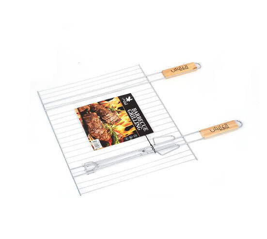 Stainless Steel Grill with Two Hands & steel Tweezers ZDBQ-80B