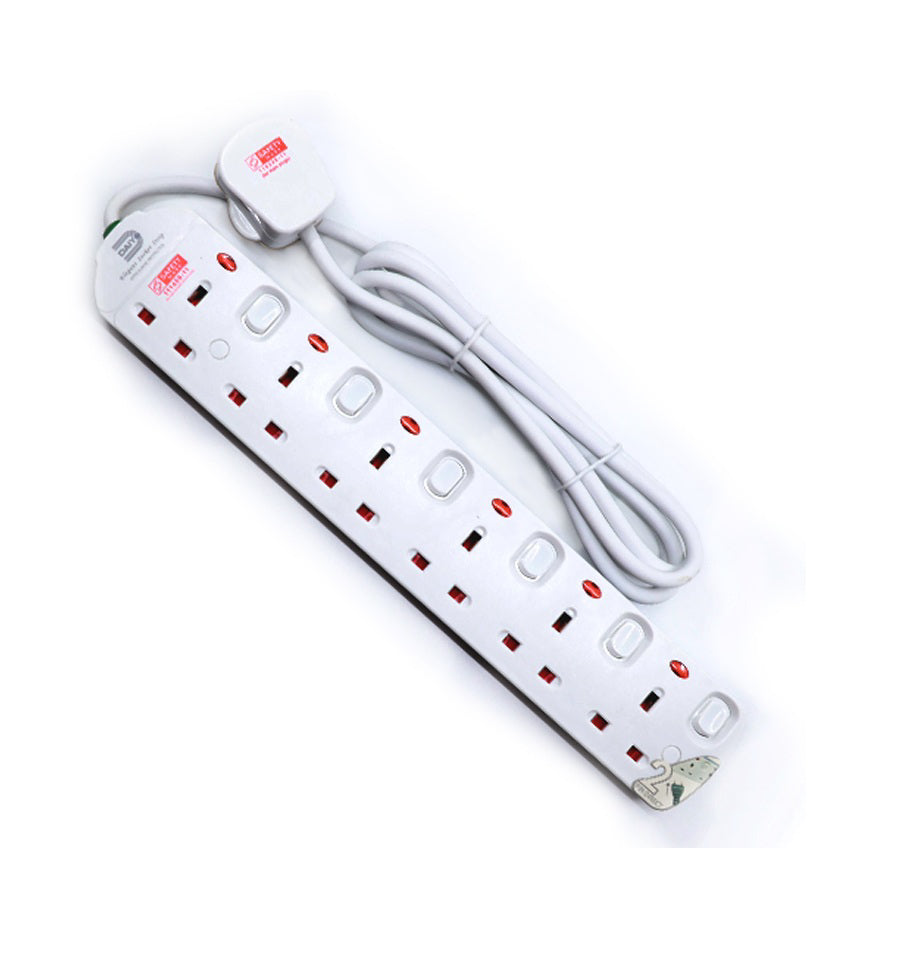 DAIYO SOCKET UK STYLE 6WAY 2M