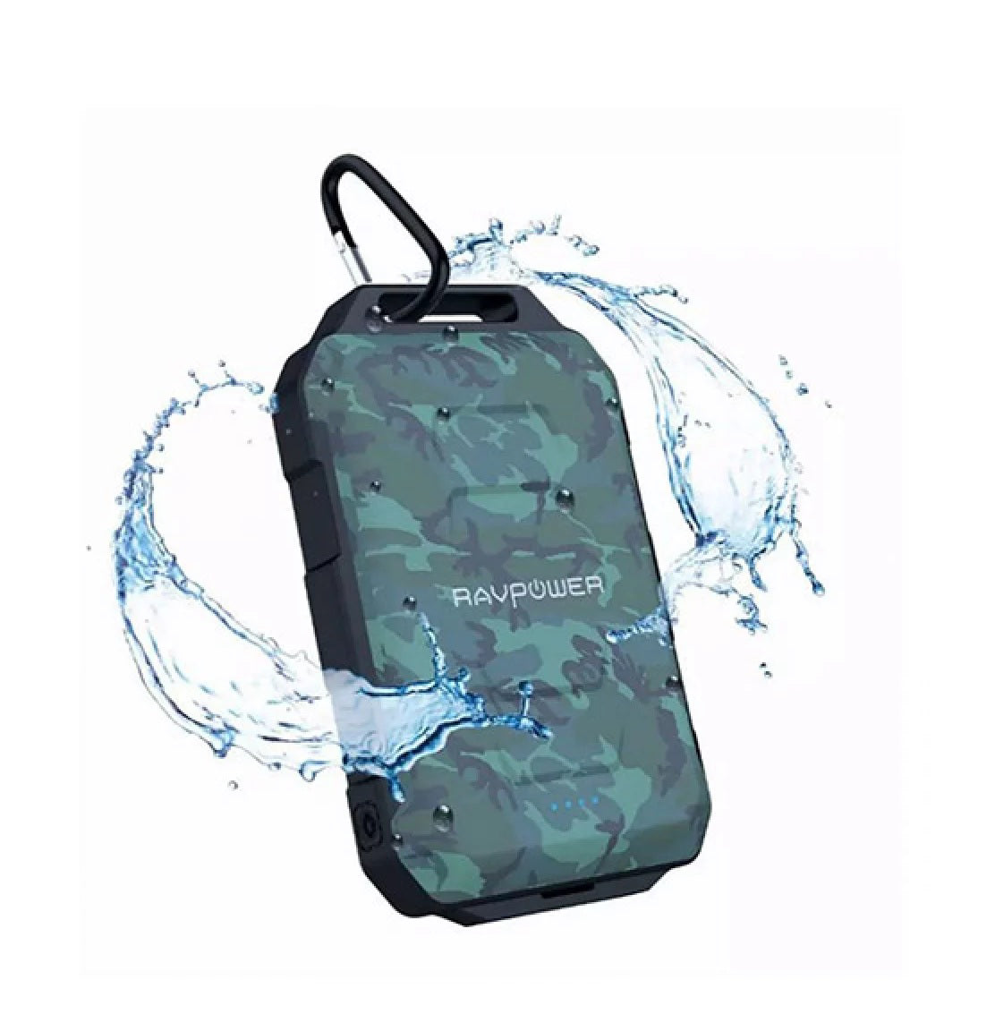 RAVPOWER XTREME SERIES 10050MAH WATERPROOF PORTABLE CHARGER POWER BANK RP-PB044 – CAMOUFLAGE
