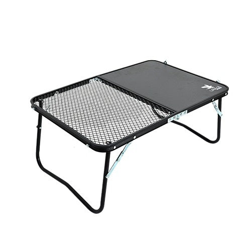 Black Aluminum Table With Laminate Legs With Towel Stand TB-S1