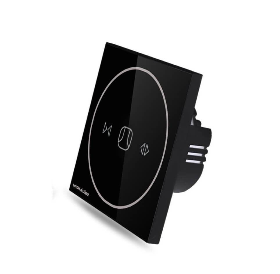 Smart Wifi Controlled  Shutter Curtain Switch Support Google Home & Amazon Alexa-Black