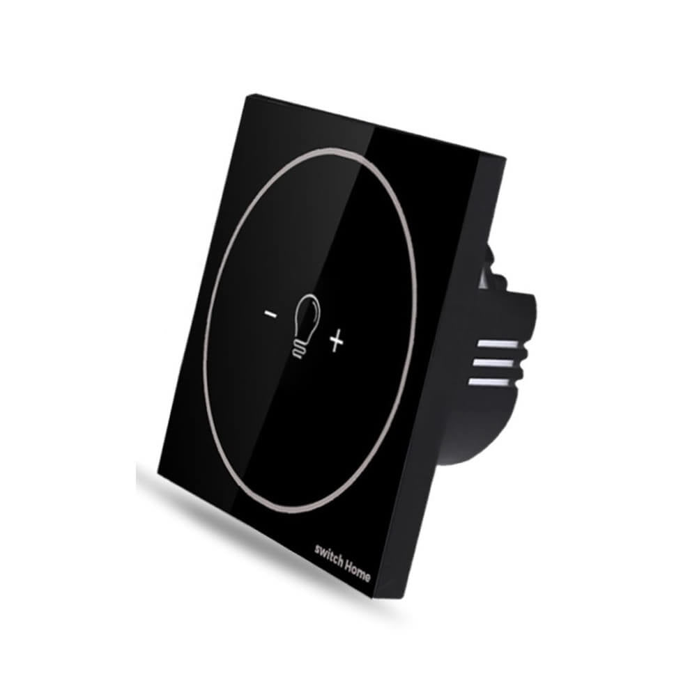 يدعم Smart WiFi Dimmer Light Switch Google Home & Amazon Alexa-Black
