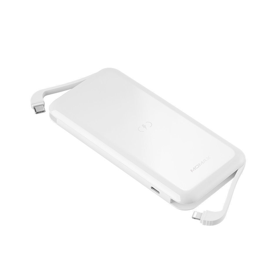 Momax Q.Power One Dual Wireless External Battery Pack 10000mAh 20W - White