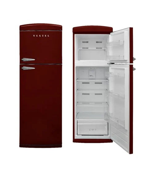 Vestel Refrigerator / Double Door / 460 Litre / 16.2 CFT - Claret Red