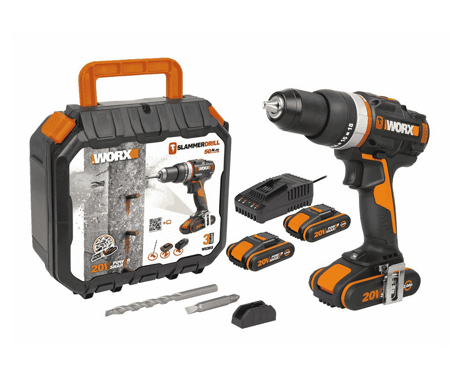WORX 20V BL 50 NM IMPACT DRILL KIT