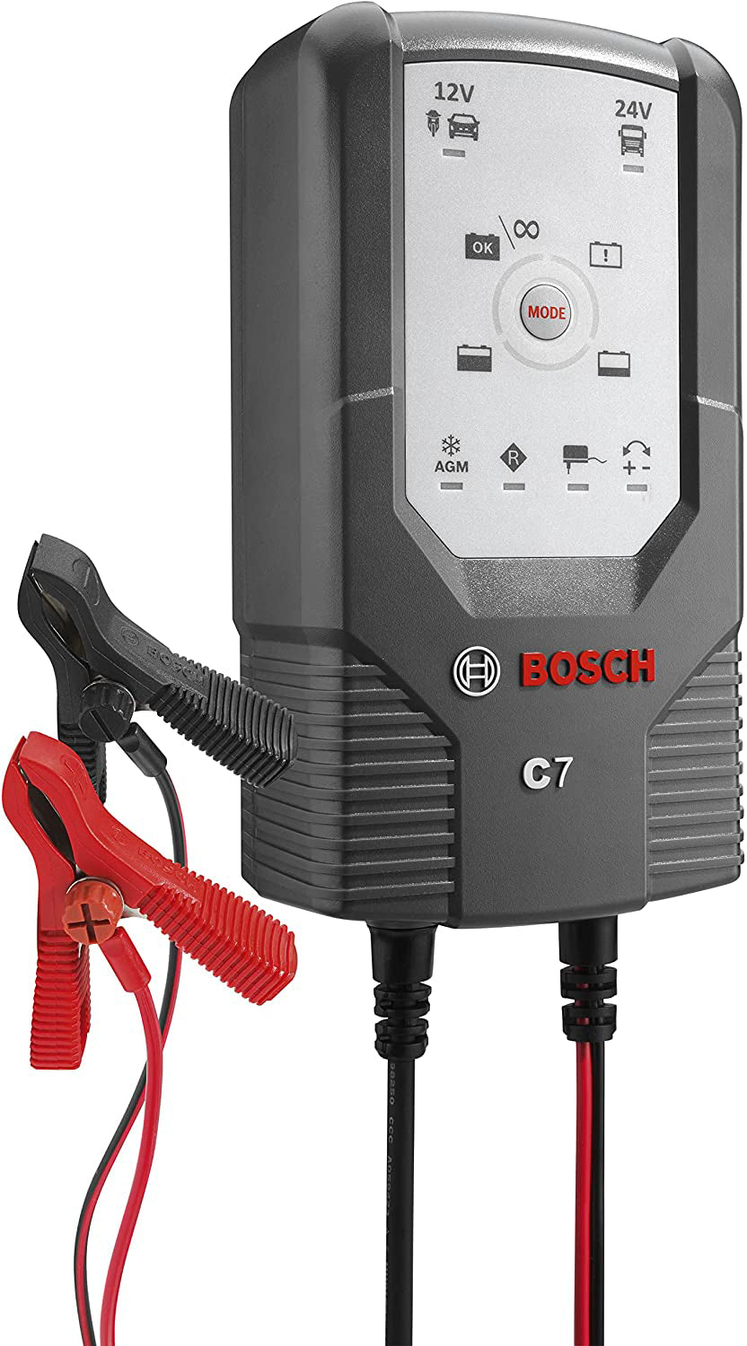 Bosch C3 and C7 Battery Chargers: Smart, safe and simple to use