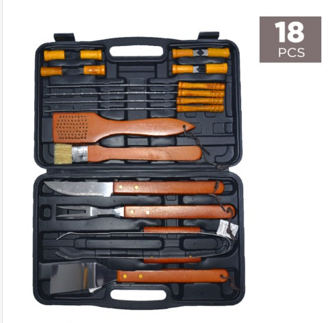 18Pcs Stainless Steel BBQ Tool Set