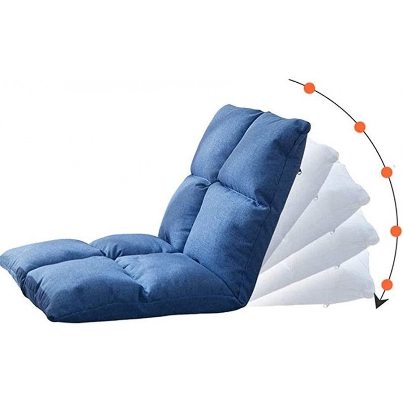 Foldable Lazy Sofa (Black / BLUE / GREY)