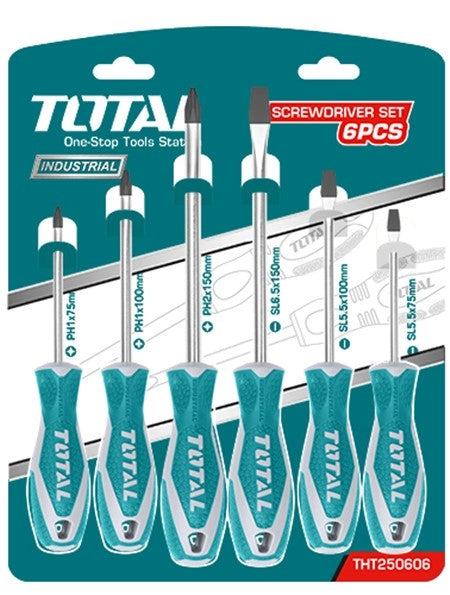 TOTAL Screwdriver Set - 6Pcs