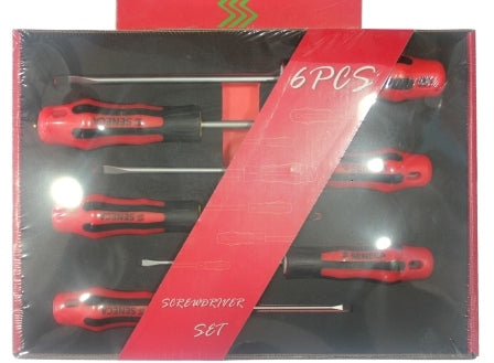 مجموعة مفك البراغي Seneca - 6pcs (Slotted + Phillips)