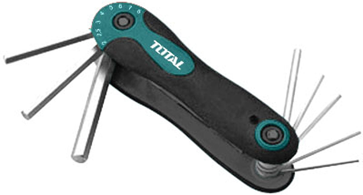 TOTAL Hex Key Set Pocket type - 2-8mm (8Pcs)