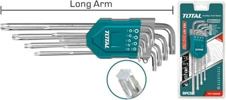 TOTAL Hex Key Set - 1.5-10mm (9Pcs)