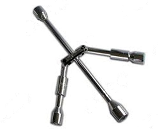 JTW Socket Spanner Wheel 4 -Way (نوع fldng) - 17 × 19 × 21 × 23 مم