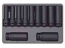 Seneca Socket Set Impact Deep 1/2 "Dr. - 11pcs