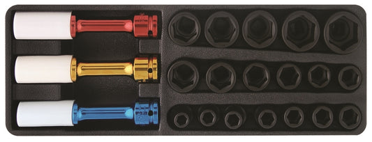 Seneca Socket Set Impact 1/2 "DR. - 21pcs