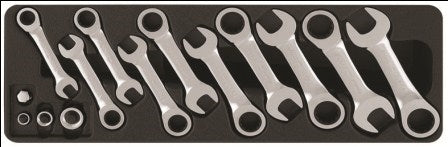 SENECA 1Way Gear Stubby Combination Spanner Set - 14Pcs