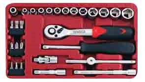 SENECA Socket Wrench Set (1/4"Dr.) - 28Pcs