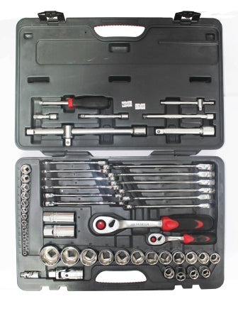 SENECA Socket Wrench Set (1/4" + 1/2"Dr.) - 56Pcs