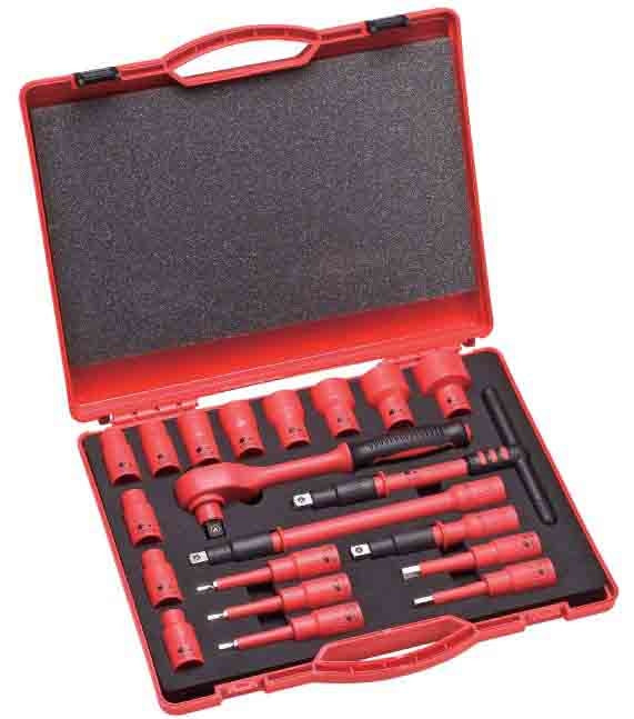 SENECA Socket Wrench Set Insulated (1/2"Dr.) - 20Pcs