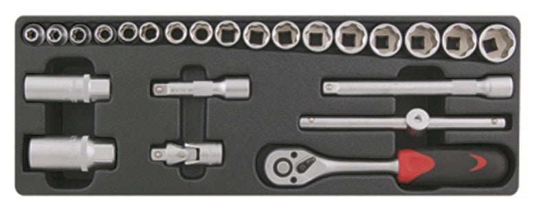 SENECA Socket Wrench Set (3/8"Dr.) - 24Pcs