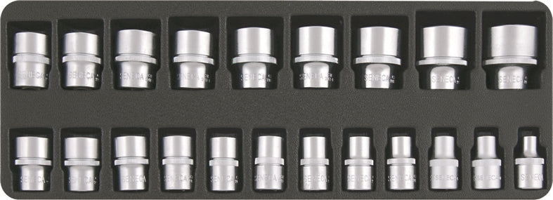 SENECA Socket Wrench Set (1/2"Dr.) - 21Pcs