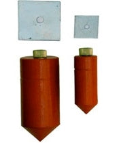 JTW Plum Bob Cylndrcl.w/Rope (Brs.Pltd) - 500g