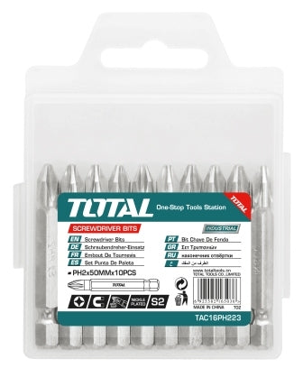 TOTAL Double End Screwdriver Bit Set - 10 Pcs