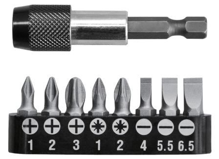 TOTAL Screwdriver Bit Set - 9Pcs